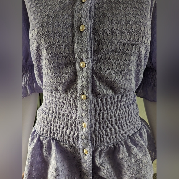 Skirt and tops,short sleeve,long skirt,party dress,long dress, purple dress - Picture 3 of 6